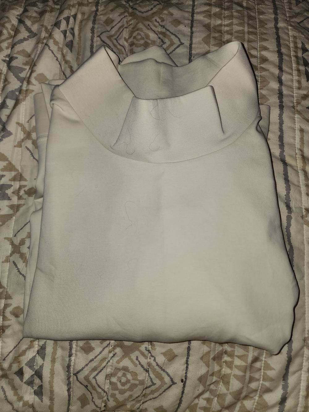 tek gear Cream Mock Neck Women's Sweatshirt